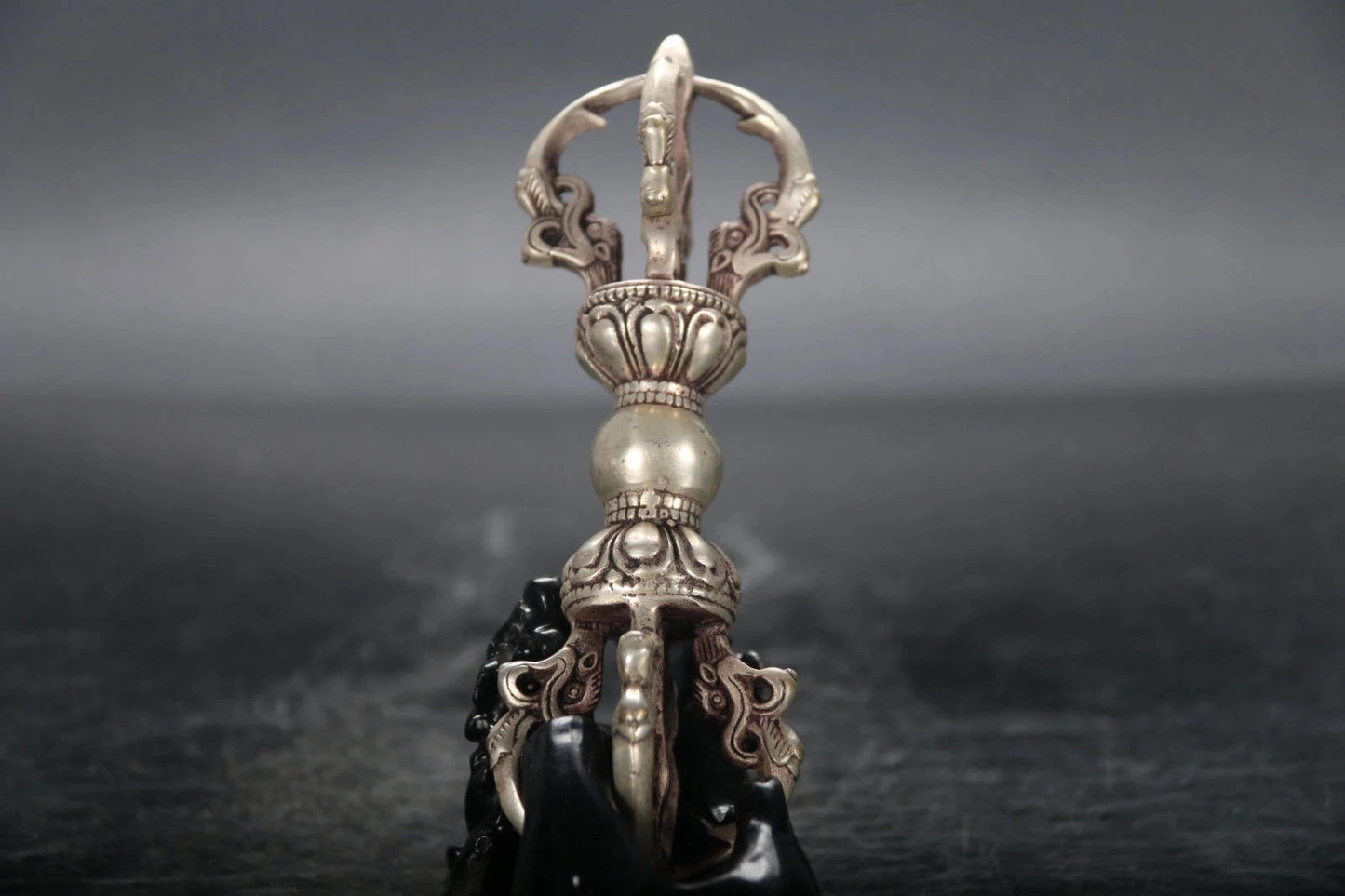 Tibet Buddhism Bronze cupronickel Buddhist Ritual Tool Hand Vajra Dorje