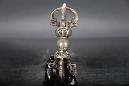 Tibet Buddhism Bronze cupronickel Buddhist Ritual Tool Hand Vajra Dorje