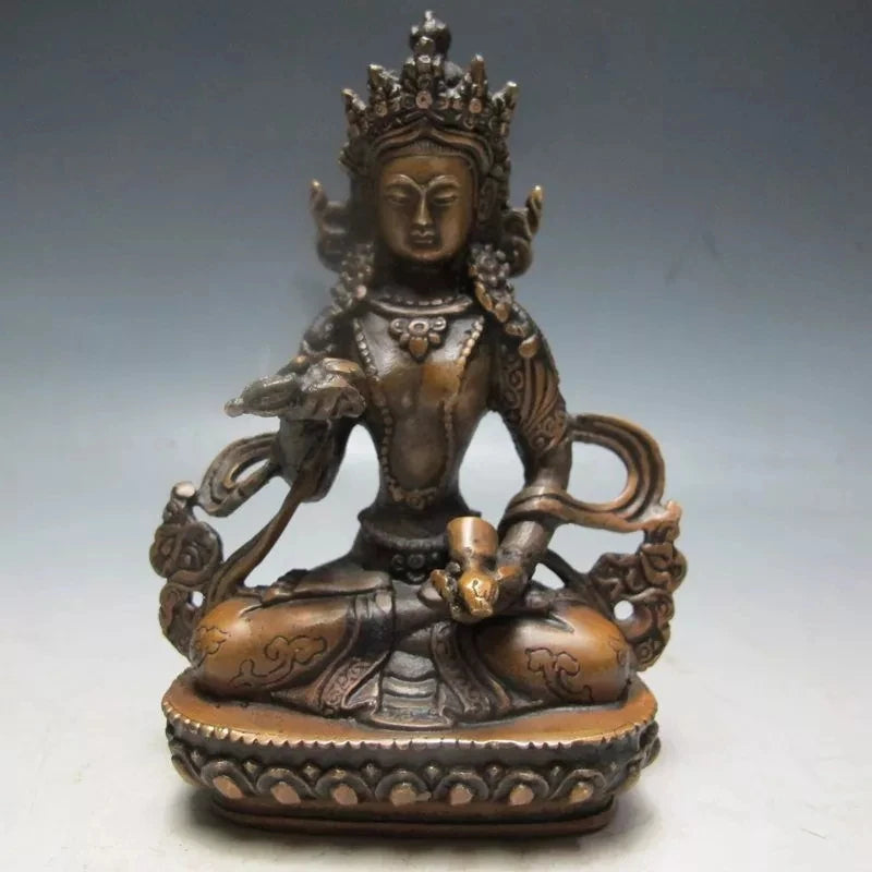 Tibet Tibetan Buddhism Bodhisattva Vajrasattva Buddha Bronze Statue