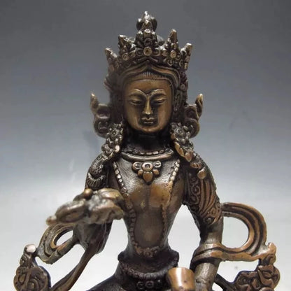 Tibet Tibetan Buddhism Bodhisattva Vajrasattva Buddha Bronze Statue