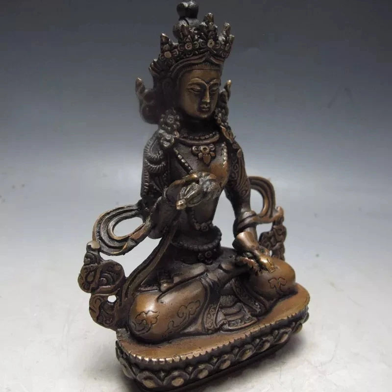 Tibet Tibetan Buddhism Bodhisattva Vajrasattva Buddha Bronze Statue