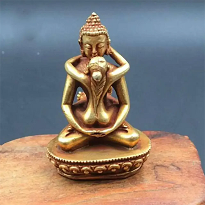 Tibet bronze Gilt Buddhism lotus Vajrabhairava Phurpa Vajra Yab-Yum Budda statue