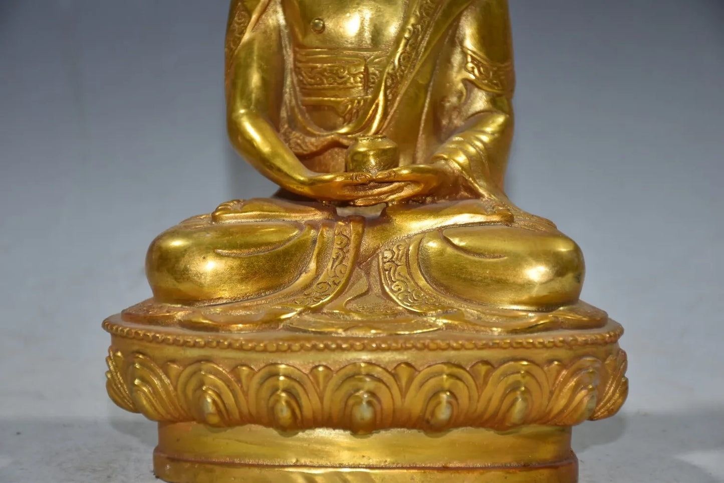 Tibetan Buddhism Handmade Buddha Statue Brass Shakya Muni