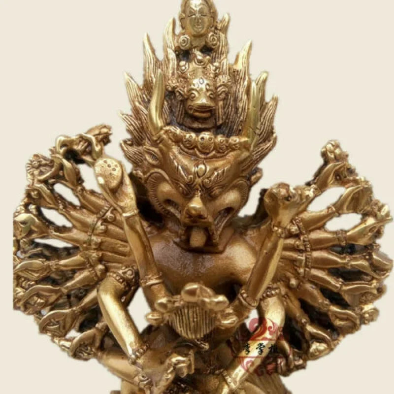 Tibetan Buddhist handmade brass statue miky identified Vajra