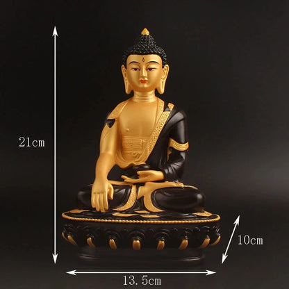 Tibetan painted small Buddha statue Sakyamuni Buddha Amitabha Pharmacist Buddha Guanyin Manjushri Bodhisattva Vajrasattva Buddha