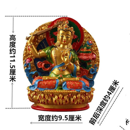 Tibetan painted small Buddha statue Sakyamuni Buddha Amitabha Pharmacist Buddha Guanyin Manjushri Bodhisattva Vajrasattva Buddha