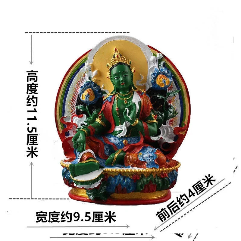Tibetan painted small Buddha statue Sakyamuni Buddha Amitabha Pharmacist Buddha Guanyin Manjushri Bodhisattva Vajrasattva Buddha