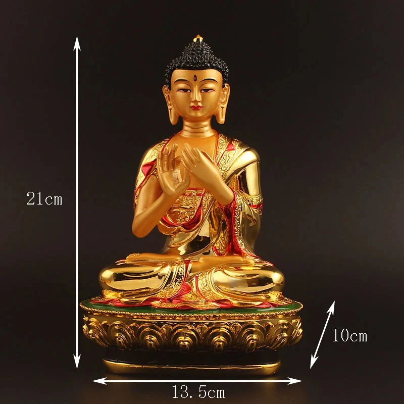 Tibetan painted small Buddha statue Sakyamuni Buddha Amitabha Pharmacist Buddha Guanyin Manjushri Bodhisattva Vajrasattva Buddha