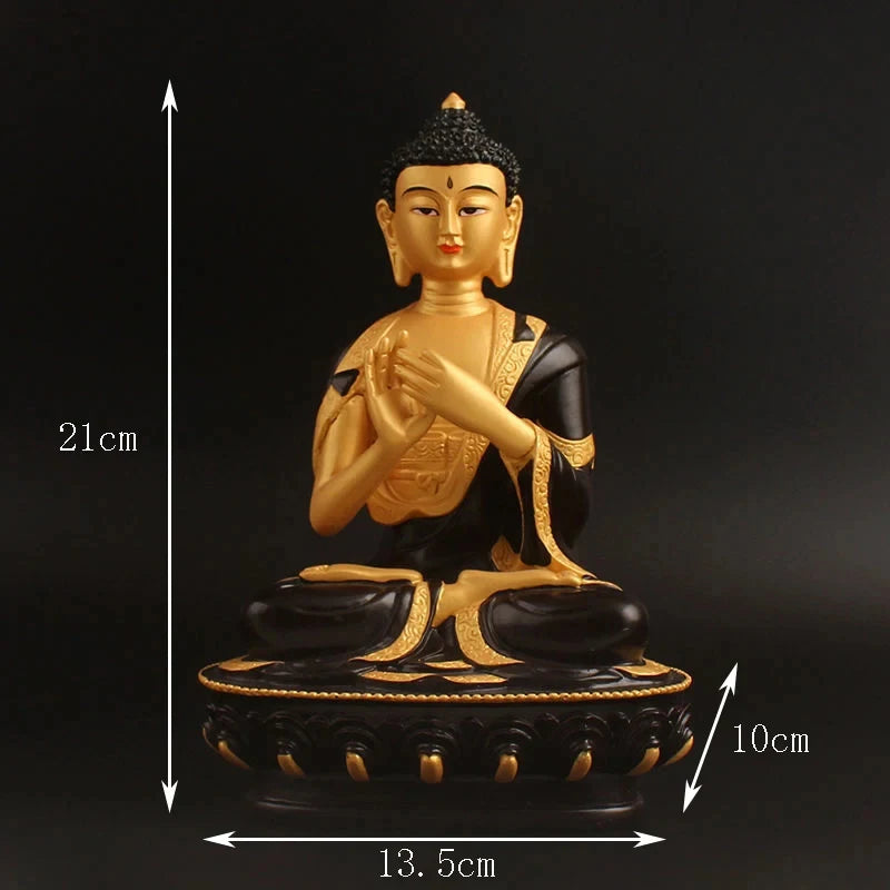 Tibetan painted small Buddha statue Sakyamuni Buddha Amitabha Pharmacist Buddha Guanyin Manjushri Bodhisattva Vajrasattva Buddha