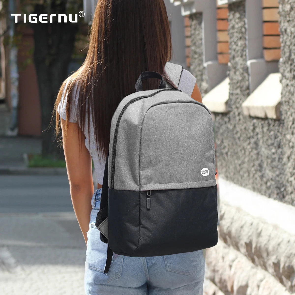 Tigernu 2024 Newest School Backpack Casual Functional Bags For Girls Outdoor Large Capacity Super Light Weight Laptop Backpack