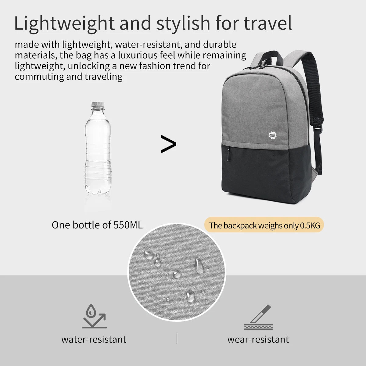Tigernu 2024 Newest School Backpack Casual Functional Bags For Girls Outdoor Large Capacity Super Light Weight Laptop Backpack