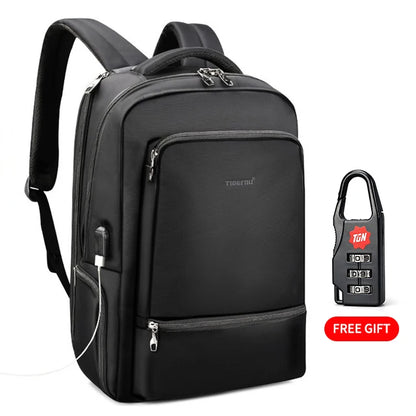 Tigernu Anti theft 15.6"Laptop USB Charging Women Backpack Waterproof Travel Solid Mochila Women Large Capacity Schoolbag Female