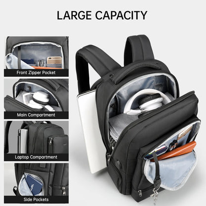 Tigernu Anti theft 15.6"Laptop USB Charging Women Backpack Waterproof Travel Solid Mochila Women Large Capacity Schoolbag Female