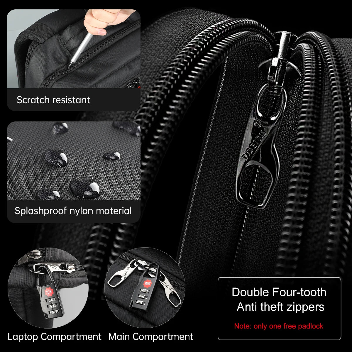 Tigernu Anti theft 15.6"Laptop USB Charging Women Backpack Waterproof Travel Solid Mochila Women Large Capacity Schoolbag Female