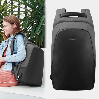 Tigernu Anti theft 15.6" USB Charging Causal Backpack Women Travel Waterproof Fashion Schoolbag Backpack Female For Teenagers