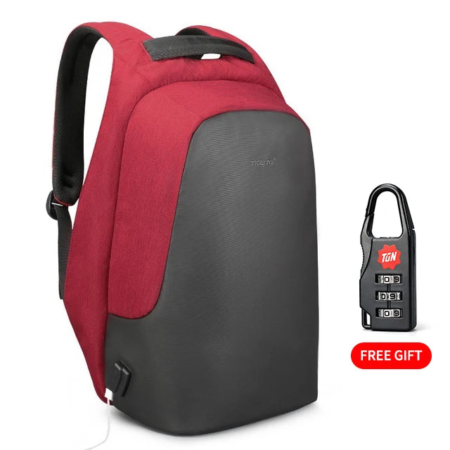 Tigernu Anti theft 15.6" USB Charging Causal Backpack Women Travel Waterproof Fashion Schoolbag Backpack Female For Teenagers