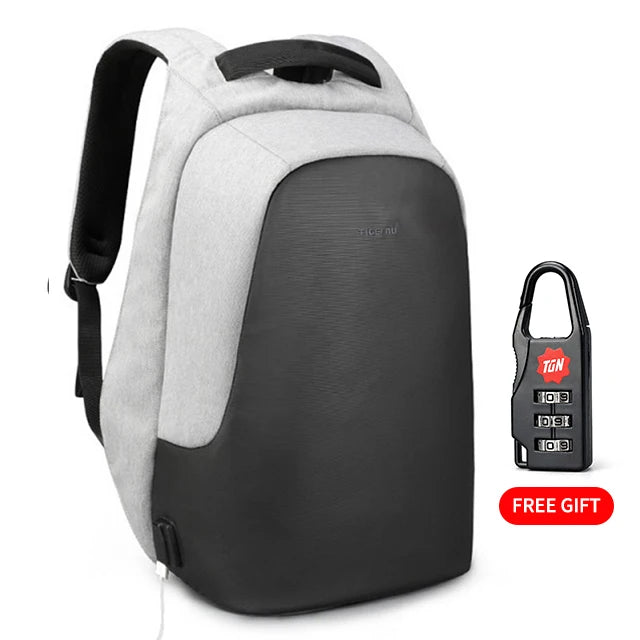 Tigernu Anti theft 15.6" USB Charging Causal Backpack Women Travel Waterproof Fashion Schoolbag Backpack Female For Teenagers