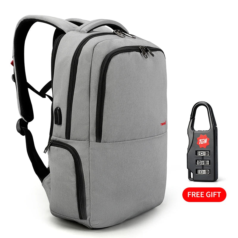 Tigernu Brand 15.6inch Laptop Backpack Waterproof  Women Backpacks Slim Unisex School Bags Backpack For Travel Female Grey Bags