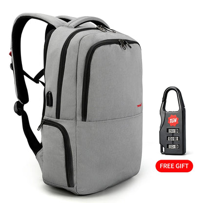 Tigernu Brand 15.6inch Laptop Backpack Waterproof  Women Backpacks Slim Unisex School Bags Backpack For Travel Female Grey Bags