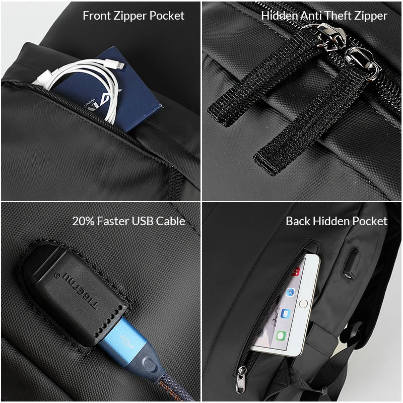 Tigernu Brand New Light Weight Women Backpacks 15.6 inch Laptop Fashion School Backpack Bag Female Durable Waterproof Female Bag
