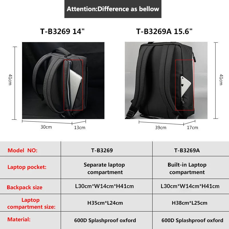 Tigernu Brand Slim Backpack USB charging Women 14inch Laptop Backpacks Women Splashproof Simple School Backpack Bag for Teenager
