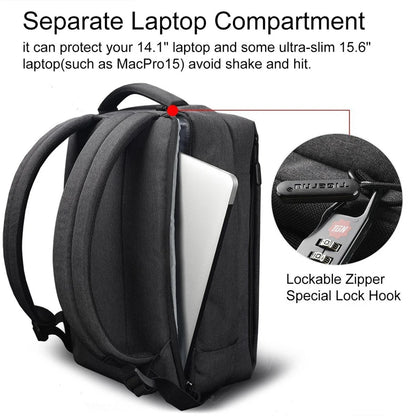 Tigernu Brand Slim Backpack USB charging Women 14inch Laptop Backpacks Women Splashproof Simple School Backpack Bag for Teenager