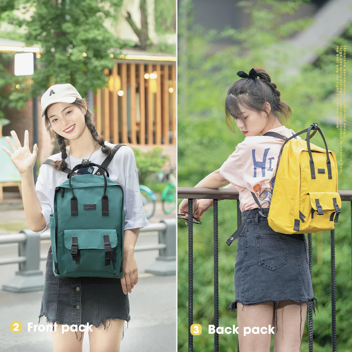 Tigernu Fashion Colorful Light Weight Female Bag 14 inch Backpacks For Women School Bags Casual Ladies Grils Small Backpack New