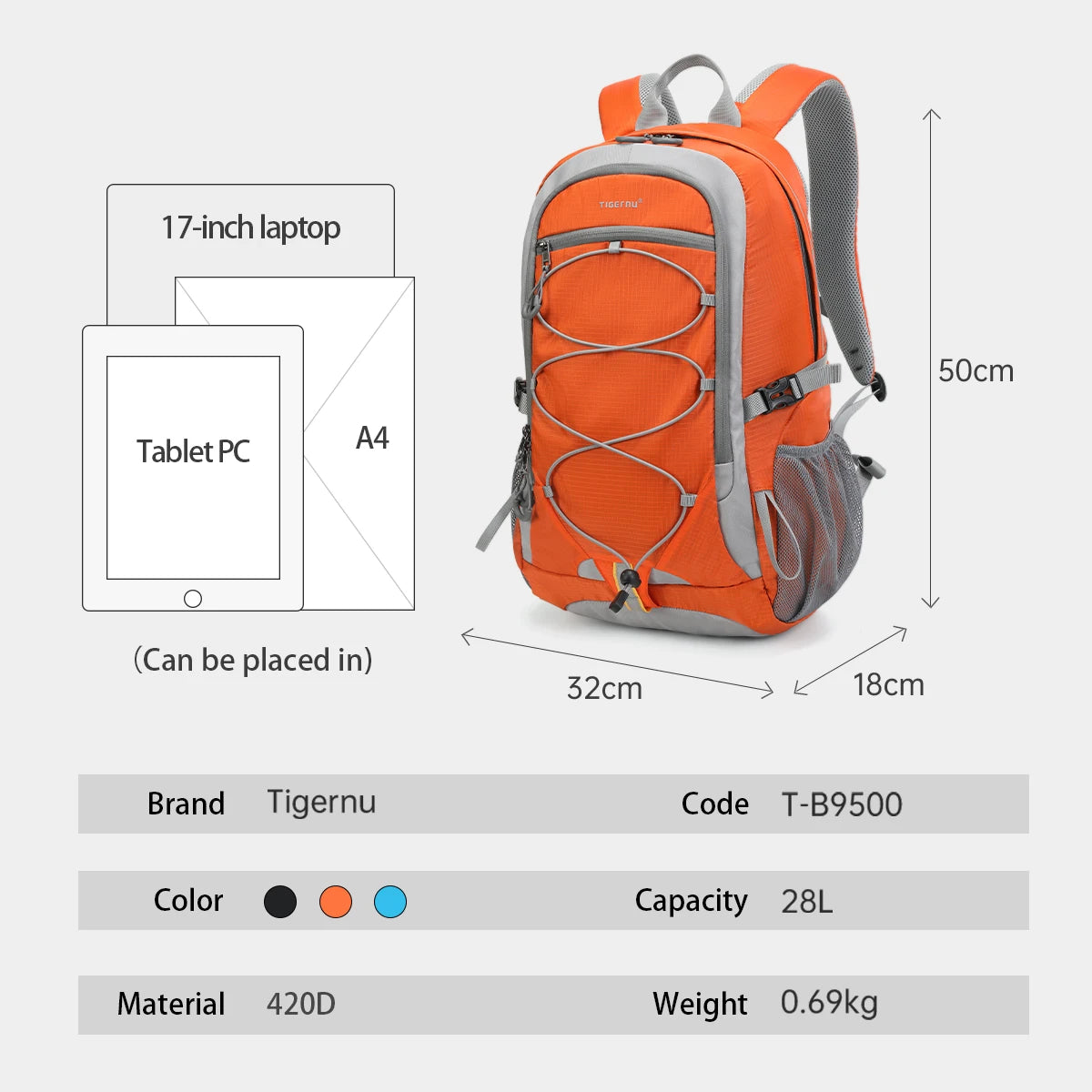 Tigernu Female Climbing Backpack Men Outdoor Bag Waterproof Travel Backpack Women Light Sport Backpack Bag For Men Hiking Bag
