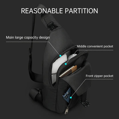 Tigernu Gift Men Crossbody Bag Splashproof Brand Messenger Bag Mini Ipad Mobile Money Phone Belt Chest Bag Male Small Bag