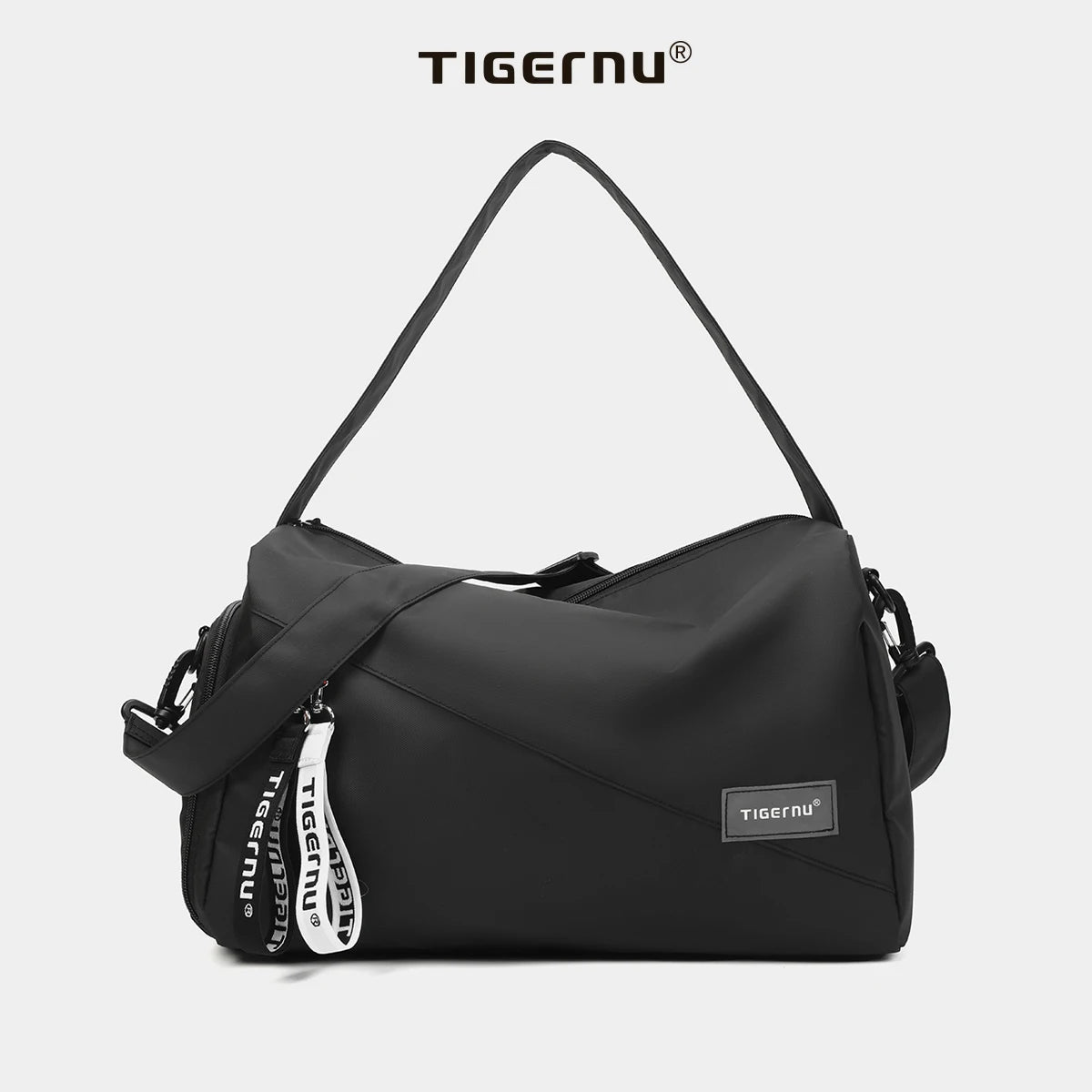 Tigernu Girl Sports Gym Bag FemaleTravel Duffel HandBags Fitness Bag With Shoes Compartment for Women Light Weight Shot Trip Bag