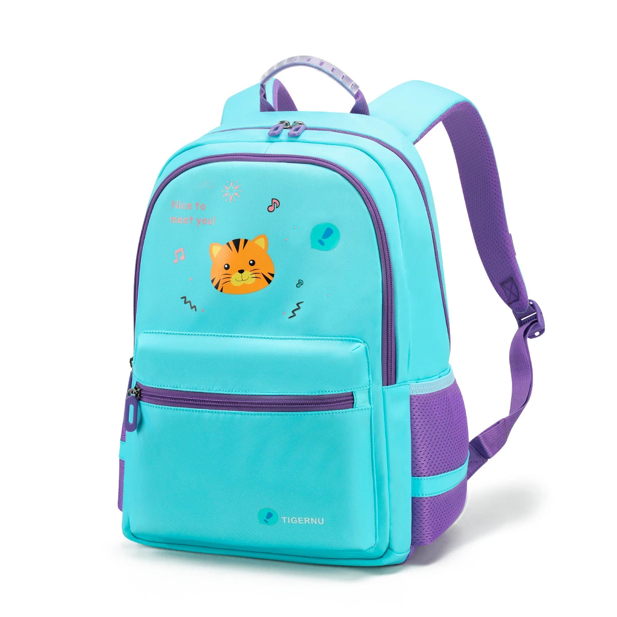 Tigernu Girls  Boys Schoolbags Children Backpack Large Capacity Waterproof Reflective Design Kids Bag Cute Children Backpack Bag