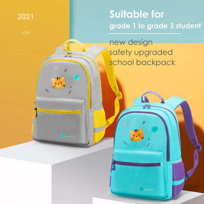Tigernu Girls  Boys Schoolbags Children Backpack Large Capacity Waterproof Reflective Design Kids Bag Cute Children Backpack Bag