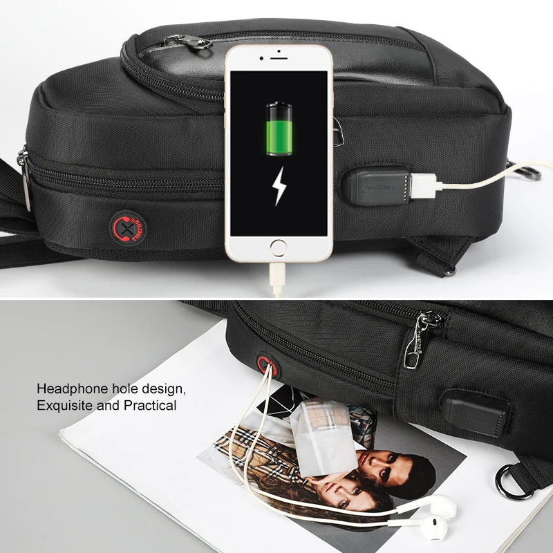Tigernu High Quality USB Charging iPad Women Waterproof Shoulder Bag Backpack Light Weight  Fashion Casual Mini Bags For Women