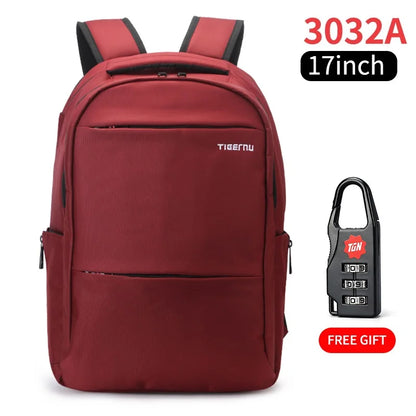 Tigernu Laptop15-17 inch Backpack For Computer Women Backpack Notebook Backpack Bag Famale Waterproof Nylon School Bag Backpacks