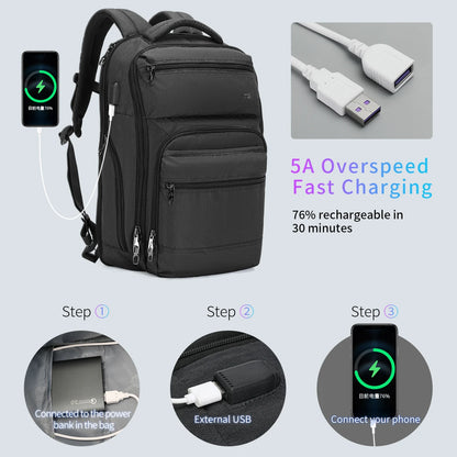 Tigernu Large Capaity Expandable Backpack Female Travel Durable Mochila Bag USB Charging Multiple Pockets Laptop Backpack Рюкзак