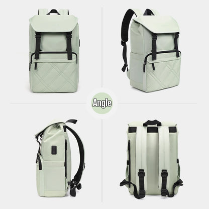 Tigernu Leisure College Backpack For Girls Women Daily Multifunctional Laptop Bag 15.6 Inch Travel Outdoor USB Charging Backbag