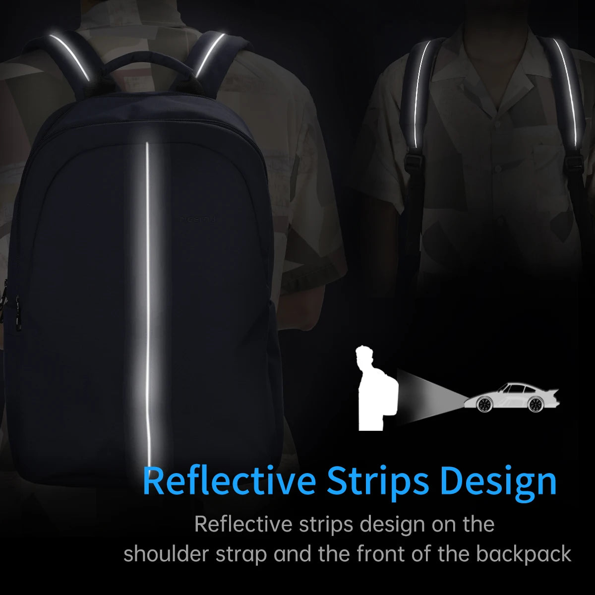 Tigernu Light Weight School Women Backpack Student Fashion Girls Backpacks Laptop Fit For 15.6inch Rucksack Bag Travel For Teens
