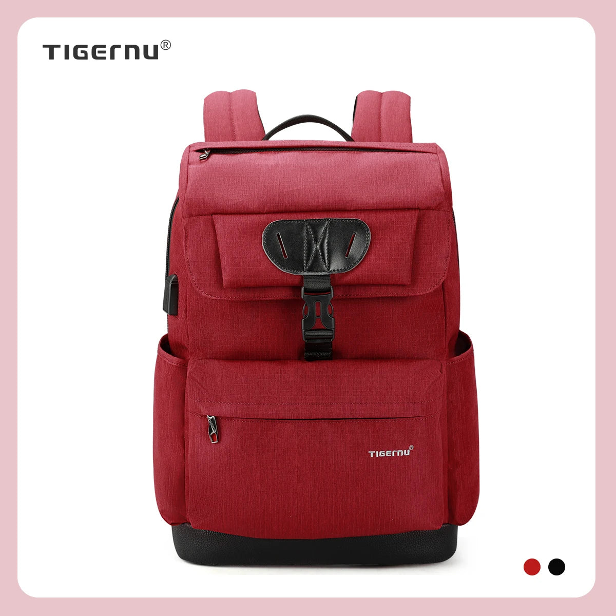 Tigernu Multifunction Backpack Women Fashion Youth Female USB 15.6inch Laptop Backpack Bag Schoolbags For Teenager Girls Mochila
