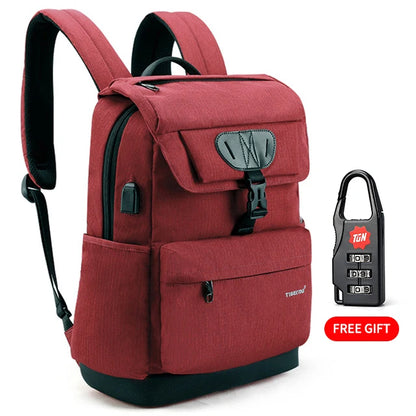 Tigernu Multifunction Backpack Women Fashion Youth Female USB 15.6inch Laptop Backpack Bag Schoolbags For Teenager Girls Mochila