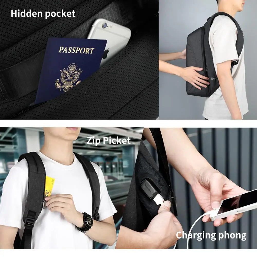 Tigernu Multifunction USB charging Anti theft 15inch Laptop Backpack For Teenager Fashion Female Mochila Leisure Travel Backpack