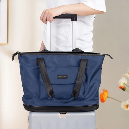 Tigernu New Female Travel Folding Tote Bags Designer Waterproof Handbags Expandable Large capacity Luggage Bags Outdoor sports