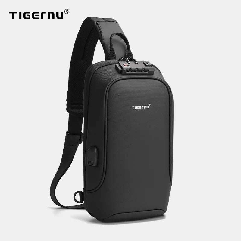 Tigernu New Small TSA Anti theft Lock Women Crossbody Bag Fashion Bag Travel Chest Bags For Women Waterproof Female School Bags