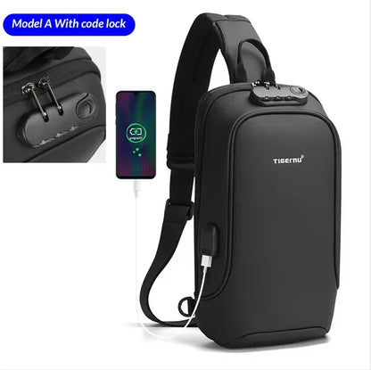Tigernu New Small TSA Anti theft Lock Women Crossbody Bag Fashion Bag Travel Chest Bags For Women Waterproof Female School Bags