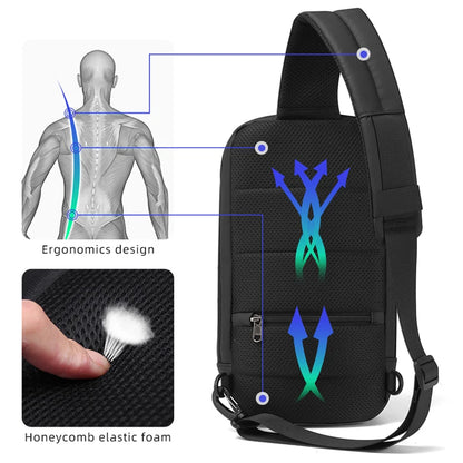 Tigernu New Small TSA Anti theft Lock Women Crossbody Bag Fashion Bag Travel Chest Bags For Women Waterproof Female School Bags