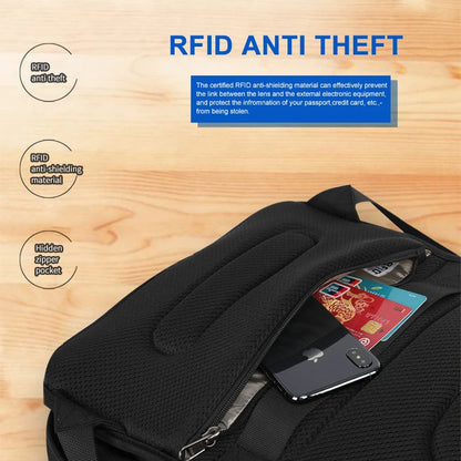 Tigernu New Women 15.6-17inch Laptop Backpack Female School Bag Backpack Upgraded Design Anti Theft Zippers Travel Bag With RFID