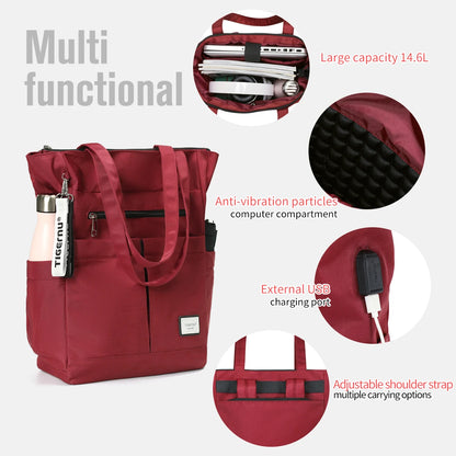Tigernu New Women Tote Backpack Multiway For Girls School bag Handbags Female Laptop Backpack Large Capacity Convertible Mochila