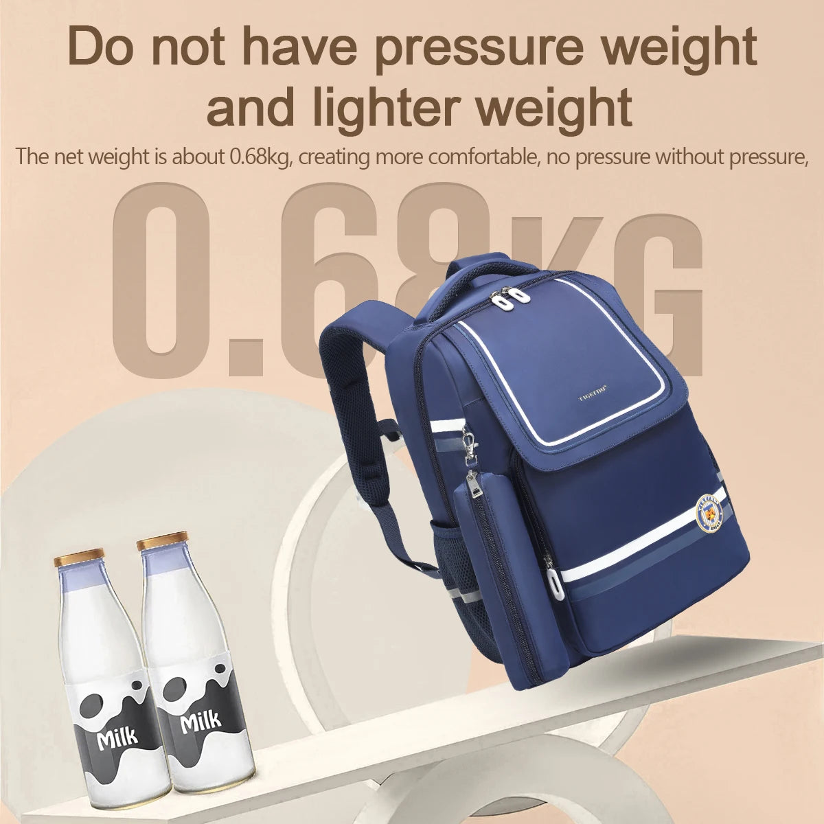 Tigernu Teenager Schoolbags Boys Girls Light Weight Backpack With Separate Pencil Pouch Large Daily Cartoon Bag Student mochila