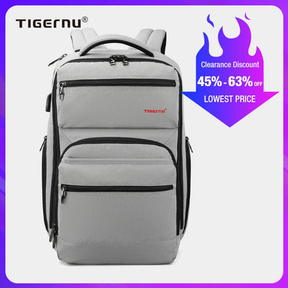 Tigernu USB Charging 15.6"Laptop Anti Theft Women Fashion School Backpack Female Durable Mochila Travel Casual Bags For girls