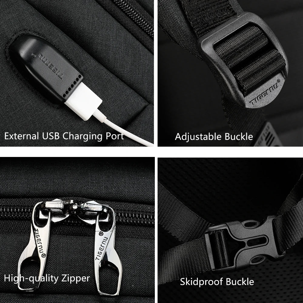 Tigernu USB Charging 15.6"Laptop Anti theft Backpack Women Anti theft School Backpack Bag Female Casual Women Mochilas For Girls