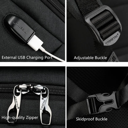 Tigernu USB Charging 15.6"Laptop Anti theft Backpack Women Anti theft School Backpack Bag Female Casual Women Mochilas For Girls